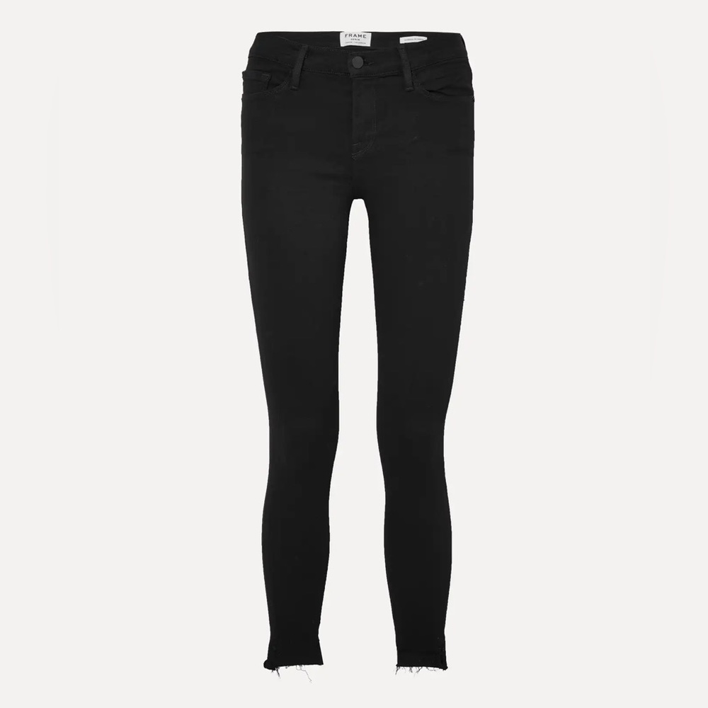 FRAME
Le High Skinny Jeans with frayed ankle